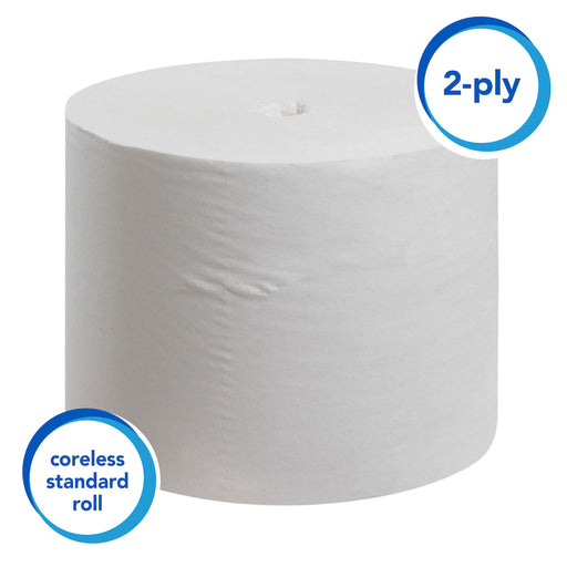 Scott® Paper Coreless Roll Toilet Paper, White, 1/Cs/36 Rolls