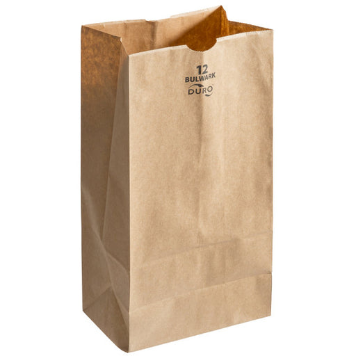 DURO BAG #12 Kraft Bulwark Bag 57# (7 x 4.5 x 13) 400 BAGS
