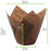 Tulip Dark Brown Silicone Baking Cup - 1.25oz D:1.2in - 1000 Pcs