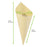 Mini Wooden Cone - D:1.9in H:4.9 X 3.5in - 1000 Pcs