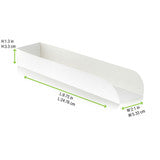 White Hot Dog Tray - L:9.75 X W:2.1in H:1.3in 1000 Trays
