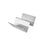 Stainless Steel Holder For 2 Tacos - L: 5.11in W:3.93in H: 1.96in - 6pcs 6 Pcs/Cs