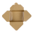 Bio Pack #1- 30 fl oz Fold-To-Go Box- Kraft - 450 Containers Per Case