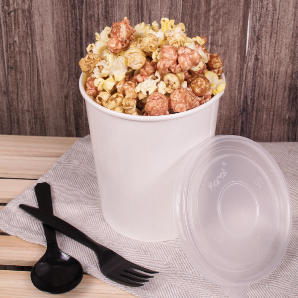 Karat 32 oz Gourmet Food Container (115mm) - White - 500 Containers