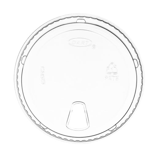 DART 626NSL Clear Strawless lid, Crystal Clear and Crack Resistant (1000/CS)