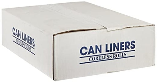 CP243308N HDPE Institutional Trash Can Liner, 12-16 Gallon Capacity, 33" Length x 24" Width x 8 Micron Thick, Natural (Case of 1000)
