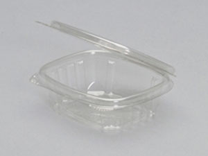 4 oz. Clear Hinged Deli Container (400/CS) - Paper Supplies Plus