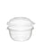 Dart C16BCD PresentaBowls 16 oz. Clear Plastic Bowl with Dome Lid (252/CS) - Paper Supplies Plus