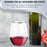 16 oz. Clear with Silver Stemless Disposable Plastic Wine Glasses (64 Per Case)
