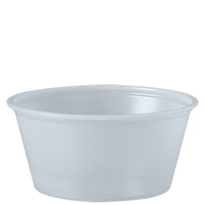 Dart 3.25 oz Plastic Soufflé Cup - Translucent (2,500/CS) - Paper Supplies Plus