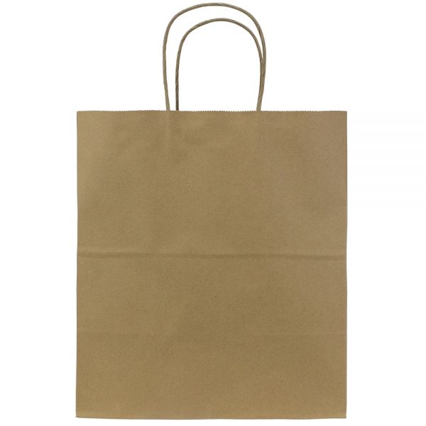 Karat Malibu (Large) Paper Shopping Bags - Kraft - 250 Bags
