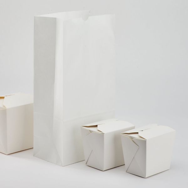 Karat 8lb Paper Bag - White - 1,000 Bags