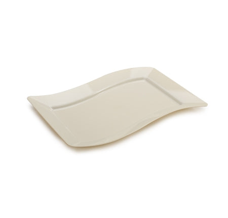 7.5" x 12" Wave-trends Rectangular Luncheon Plate (120/CS) - Paper Supplies Plus