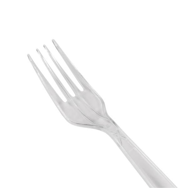 Plastic Extra Heavy Weight Fork (Polystyrene) - Clear - 1,000 Forks