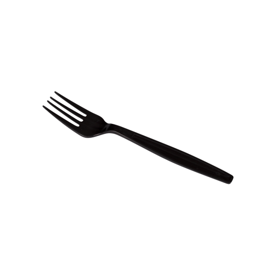 Plastic Extra Heavy Weight Fork (Polypropylene) - Black- 1,000 Forks