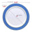White with Gold Spiral on Blue Rim Plastic Plates