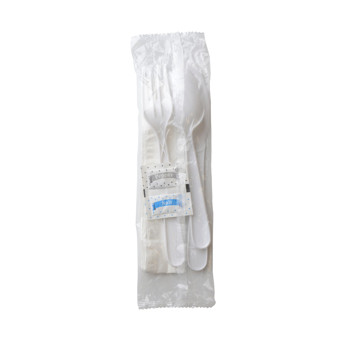 Fineline ReForm Wrapped Cutlery Kit + Salt & Pepper, White (17CKFSKPPSP-WH)