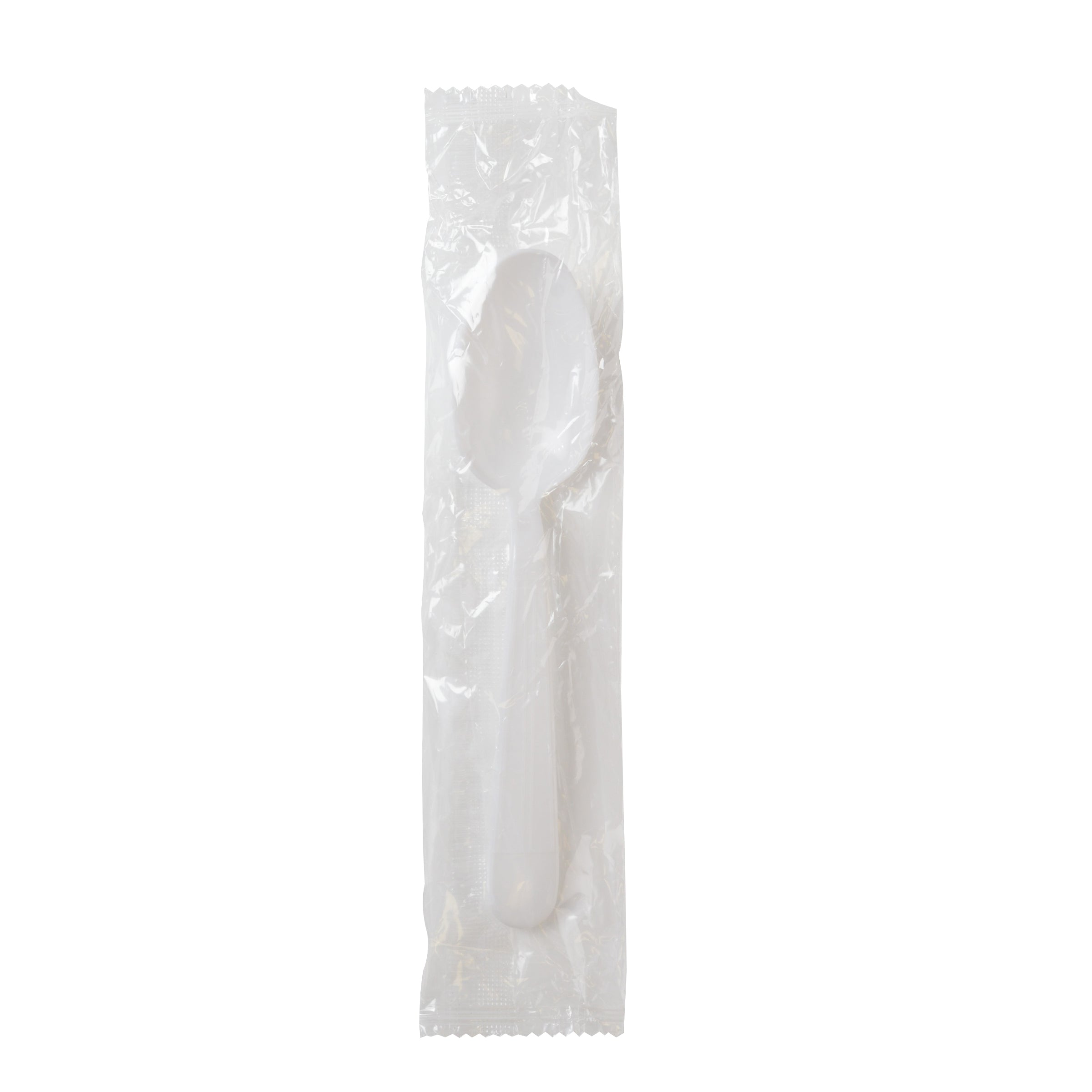 Fineline ReForm 6" Individually Wrapped Spoon, White (17CIS-WH)