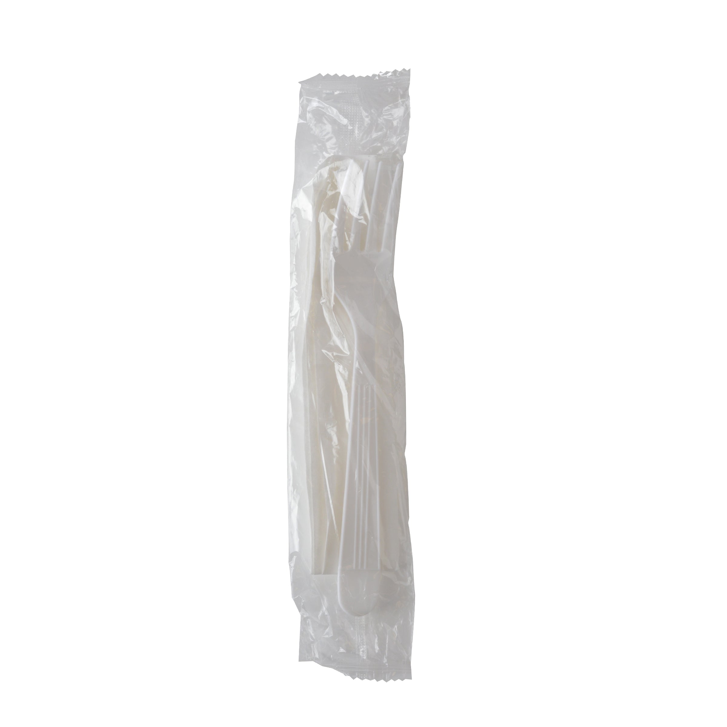 Fineline ReForm 6.5" Fork Wrapped with Napkin, White (17CKF-WH)