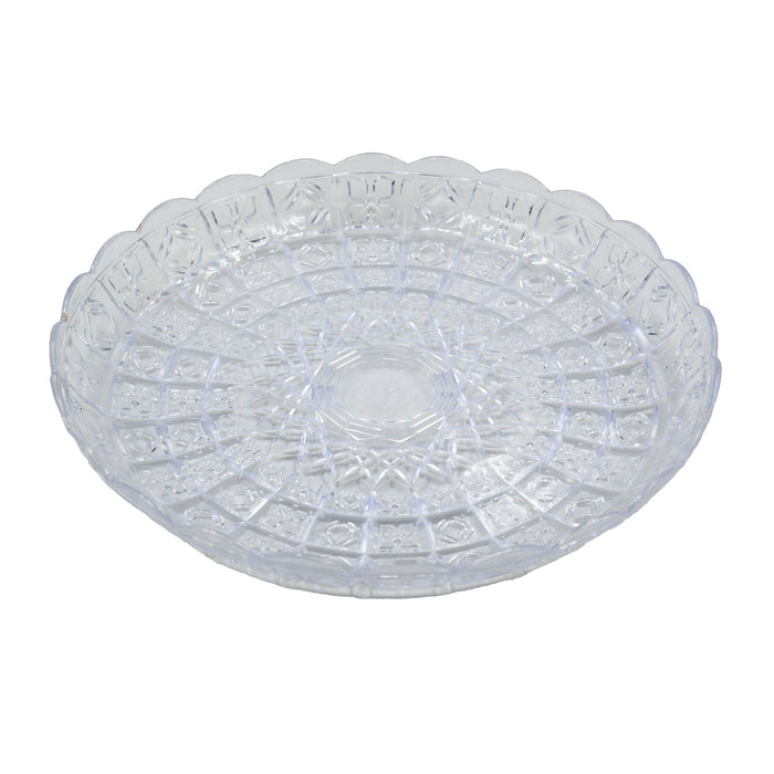 11" CRYSTAL PLATTER (25 Per Case)