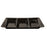 14" X 10" BLACK 3 SECTION TRAY (25 PER CASE)