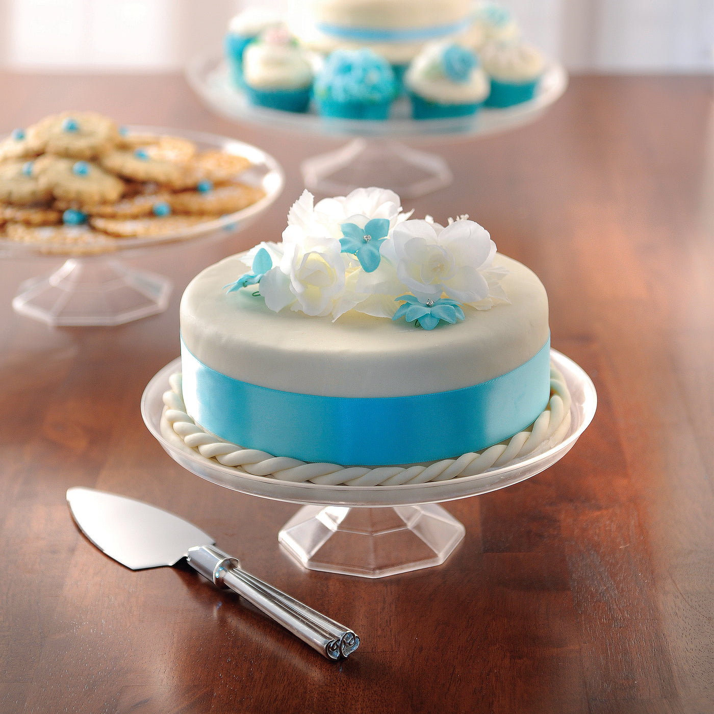 Fineline Settings Platter Pleasers™ Cake Stand – 9.75" Premium Disposable Display Stand