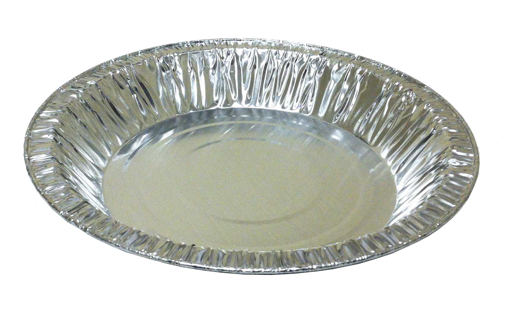 8 inch aluminum deep pie pan, 19 oz., silver disposable foil pie plate — D&W Fine Pack item 10840, 1000 per case
