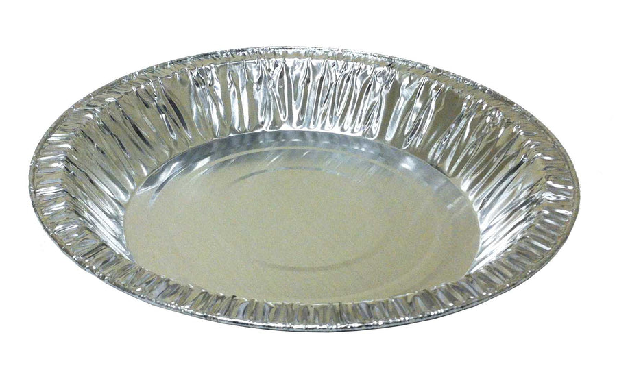 8 inch aluminum deep pie pan, 19 oz., silver disposable foil pie plate — D&W Fine Pack item 10840, 1000 per case