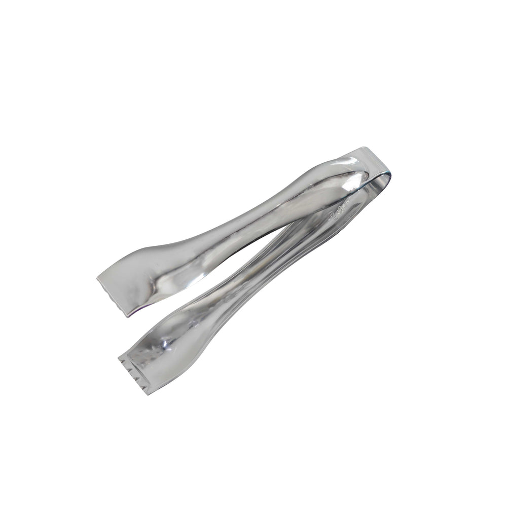 6.5" Silver Disposable Serving Tongs – Heavy Duty Plastic Buffet & Catering Tongs (72/Case)