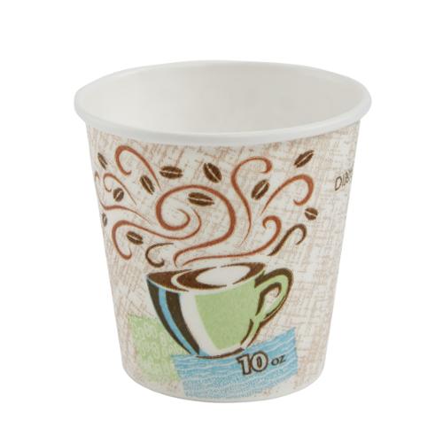 DIXIE® PERFECTOUCH® 10OZ INSULATED PAPER HOT COFFEE CUPS - 500 CUPS PER CASE