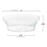 Clear Floral Round Disposable Plastic Bowls