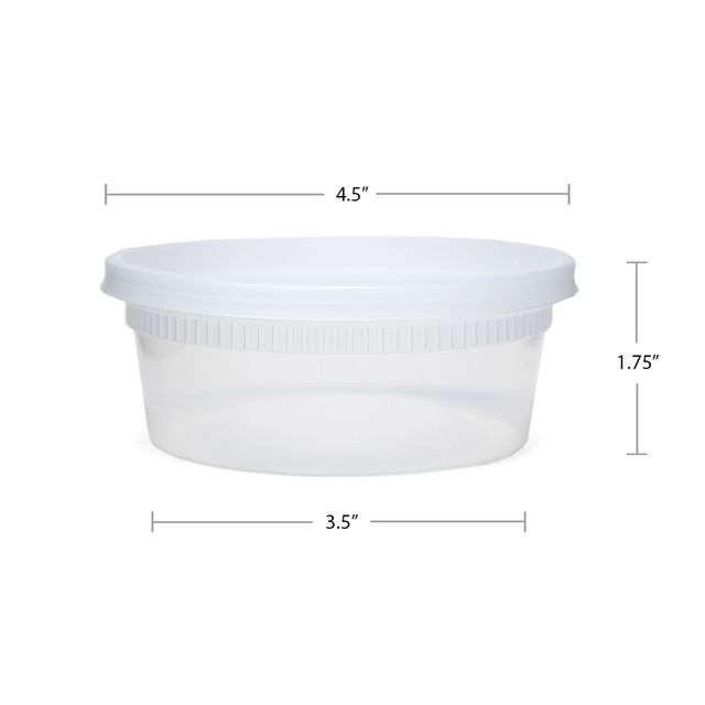Newspring 8oz Heavy Weight Deli Container Combo (240/CS)
