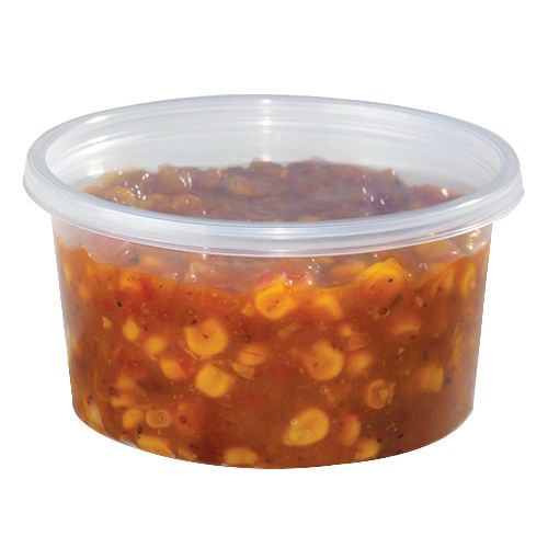 Placon Home Fresh Polypropylene Round Food Container Clear, 12 oz. | 500/Case