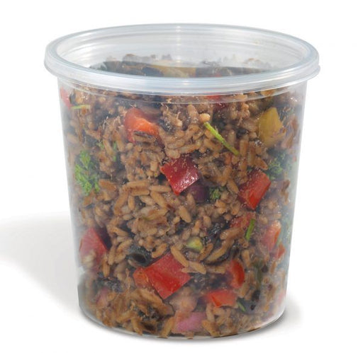 Placon HomeFresh® Round Polypropylene Deli Container, Clear, 24 oz. | 500/Case