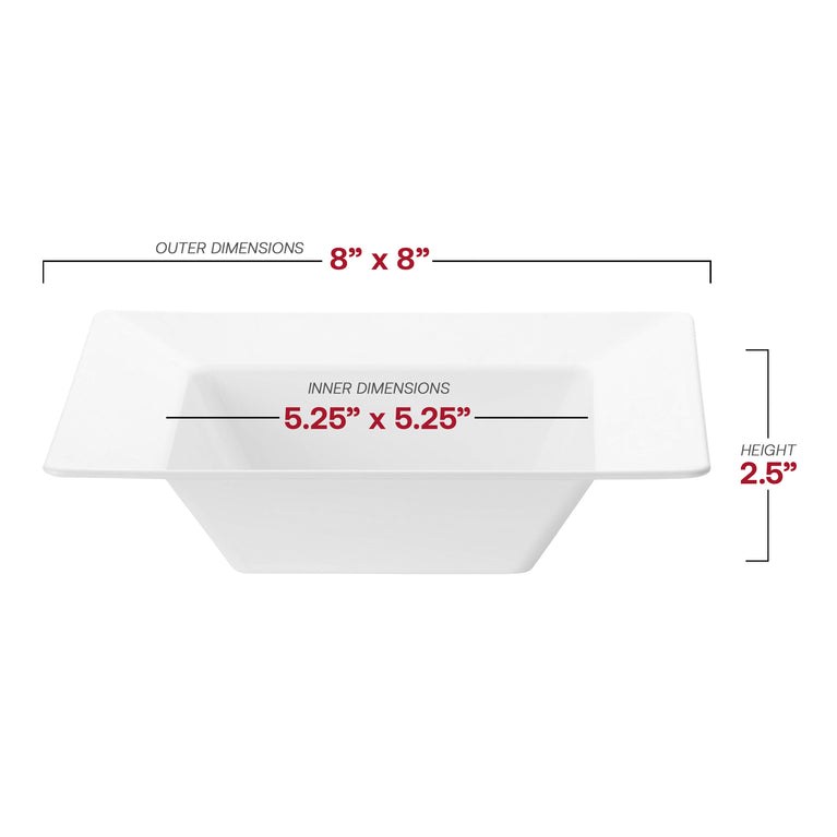 Square Plastic Bowls