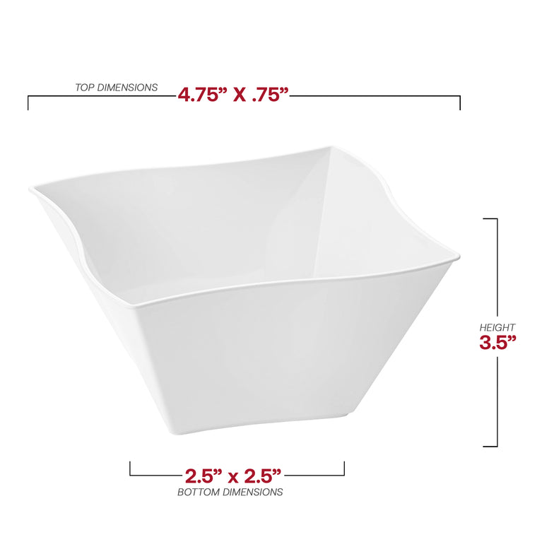 14oz Wave Plastic Soup Bowls
