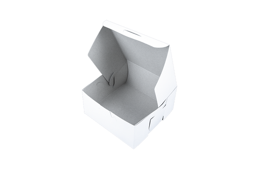 Southern Champion Tray Standard White Bakery Boxes 6X6X3, 250 Count