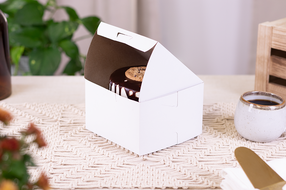 Southern Champion Tray Standard White Bakery Boxes 6X6X4 (250 Count)