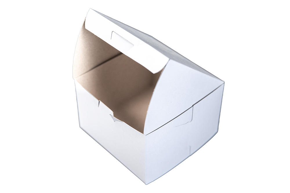 Southern Champion Tray Standard White Bakery Boxes 6X6X4 (250 Count)