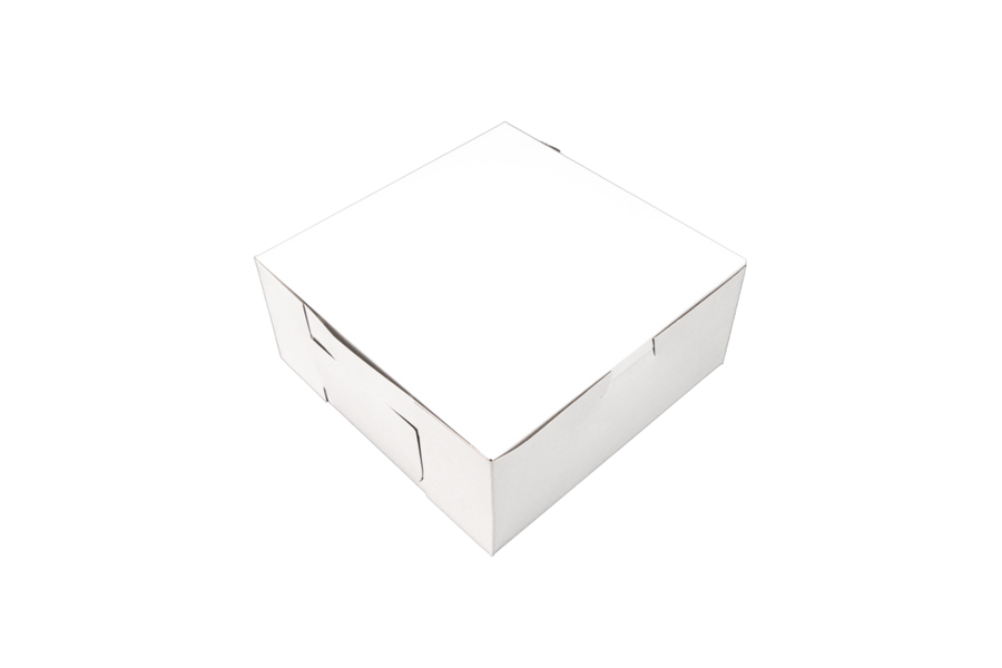 Southern Champion Tray Standard White Bakery Boxes 7X7X3, 250 Count