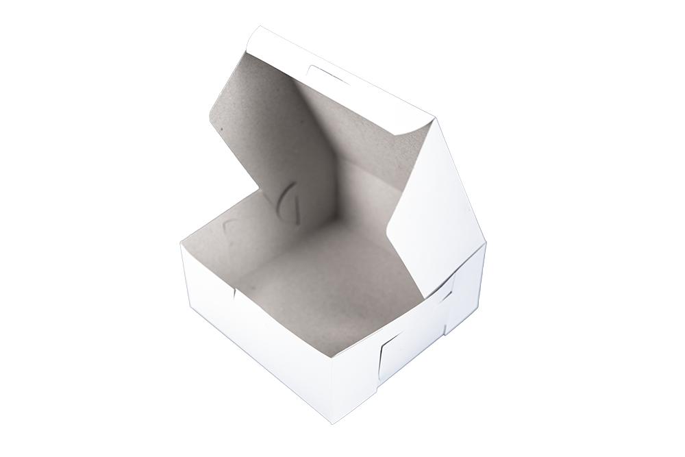 Southern Champion Tray Standard White Bakery Boxes 7X7X3, 250 Count