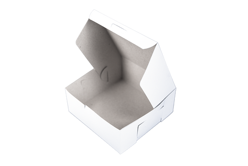 Southern Champion Tray Standard White Bakery Boxes 7X7X3, 250 Count