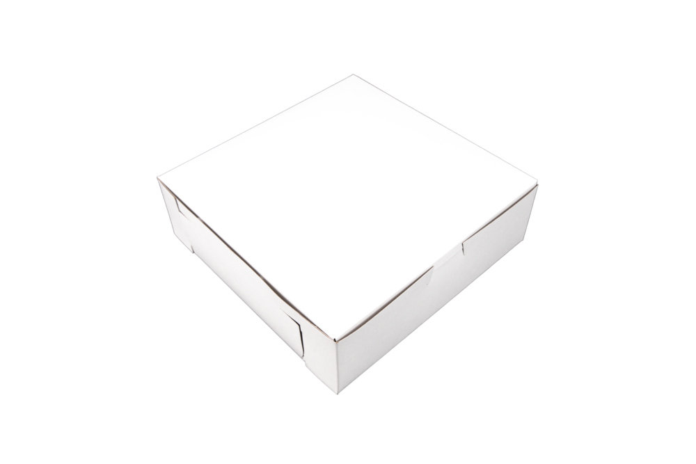 Southern Champion Tray Standard White Bakery Boxes 8X8X2.5 (250 Count)