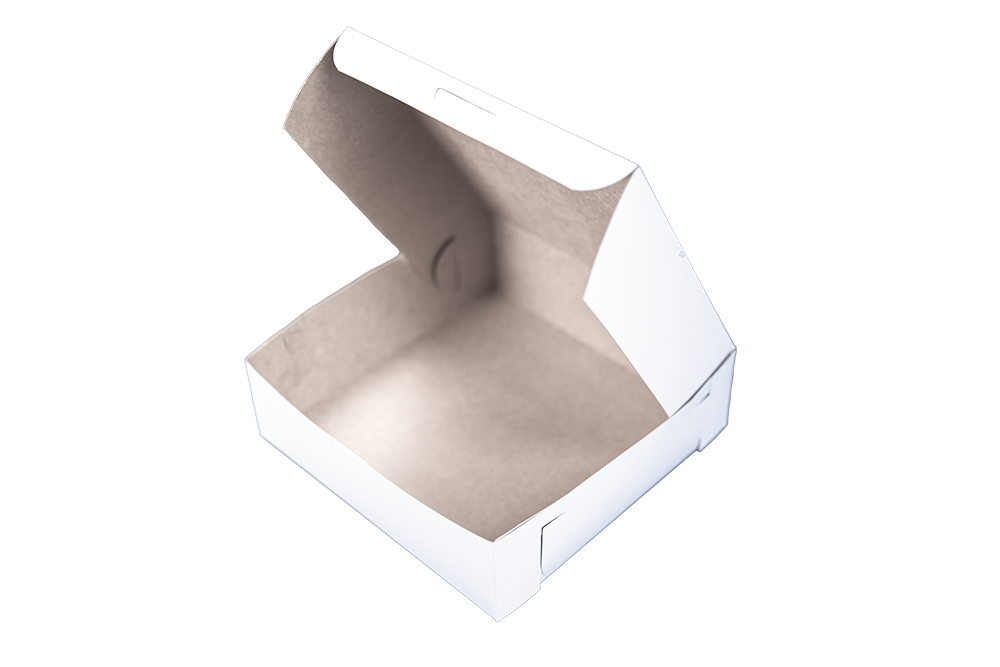 Southern Champion Tray Standard White Bakery Boxes 8X8X2.5 (250 Count)