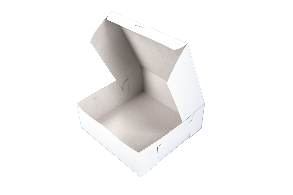 Southern Champion Tray Standard White Bakery Boxes 8X8X3, 250 Count