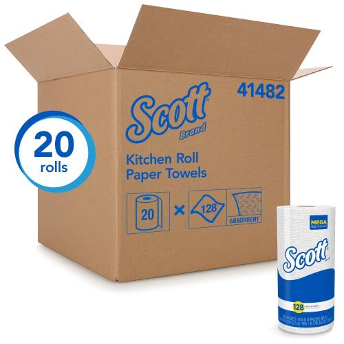 Scott® White Paper Towels (20 Rolls Per Case)