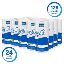 Scott® Paper Towel, White, 20 Rolls Per Case