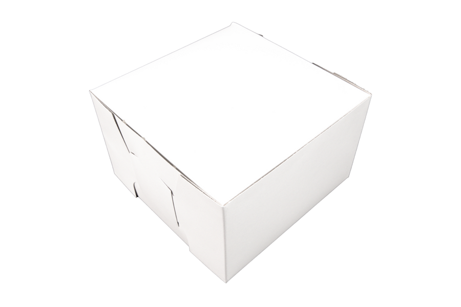 Southern Champion White Bakery Boxes 8x8x5" — 100/Case