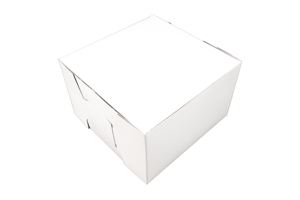 Southern Champion Tray Standard White Bakery Boxes 8X8X5, 100 Count