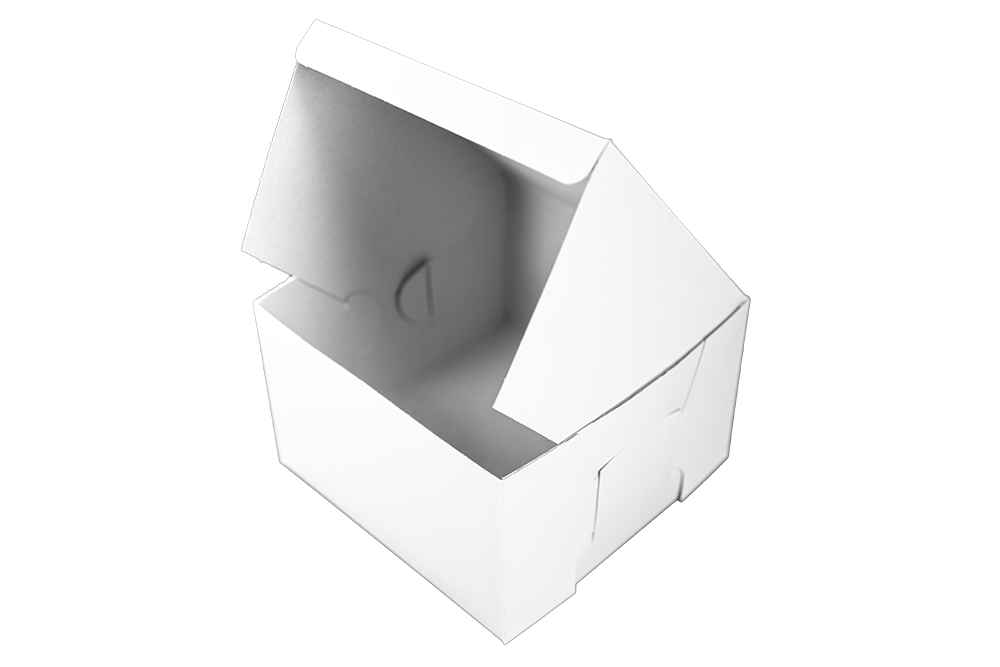 Southern Champion Tray Standard White Bakery Boxes 8X8X5, 100 Count